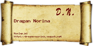 Dragan Norina névjegykártya